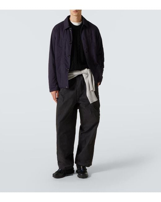 C P Company Blue Technical Overshirt for men