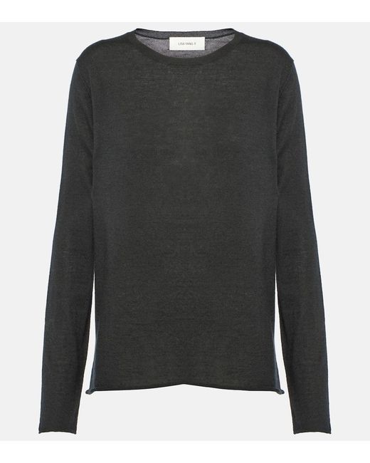Lisa Yang Gray Alba Cashmere Sweater