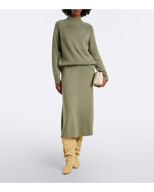 Staud Natural Wally Suede Mid-Calf Boots