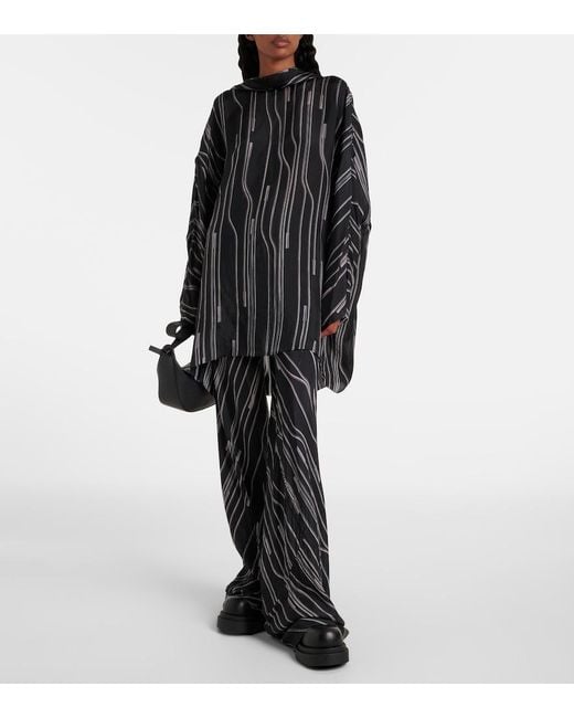 Rick Owens Black Printed Tunic