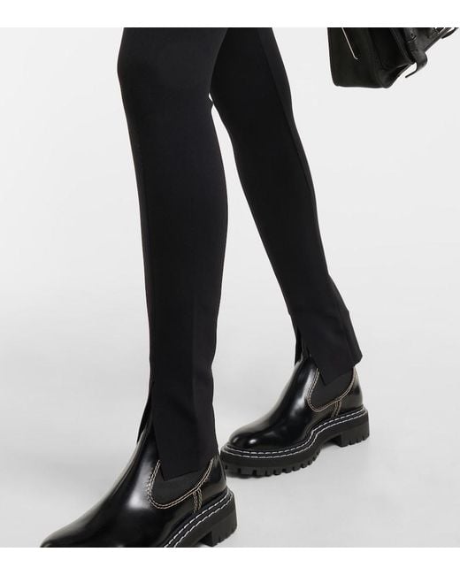 Wolford Blue Midnight Grace High-Rise Jersey Leggings
