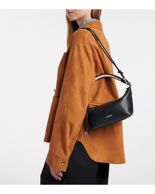 Loewe Black Cala Small Leather Top-Handle Bag