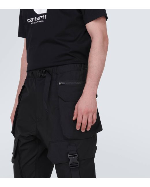 Pantalon cargo en coton melange Junya Watanabe pour homme en coloris Black