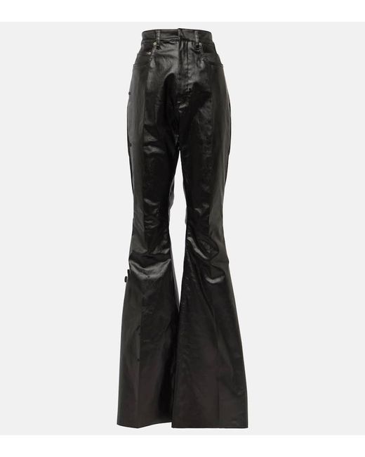 Jeans bootcut Bolan revestidos de tiro alto Rick Owens de color Black
