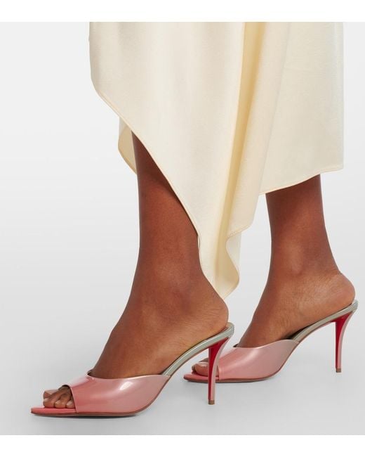 Christian Louboutin Pink Miss Z Leather Sandals
