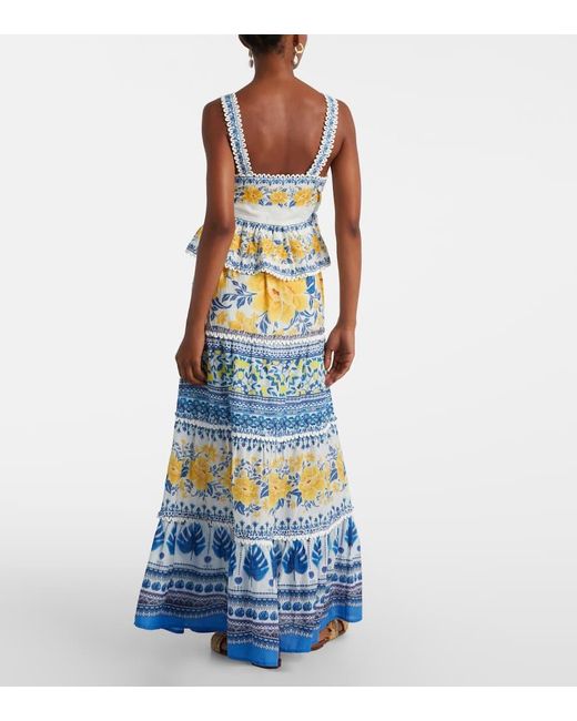 Farm Rio Blue Top Zuli Aus Baumwolle