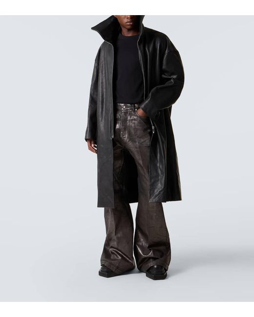 Rick Owens Mantel Aus Leder in Black für Herren