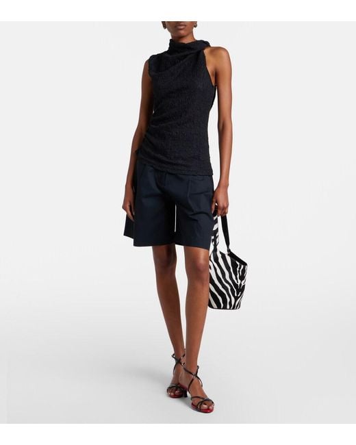 Proenza Schouler Black Label Circe Asymmetric Lace Top