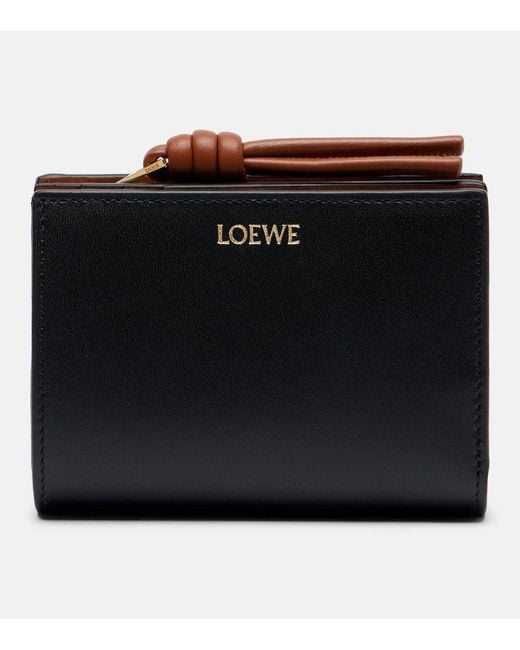 Loewe Black Knot Leather Wallet