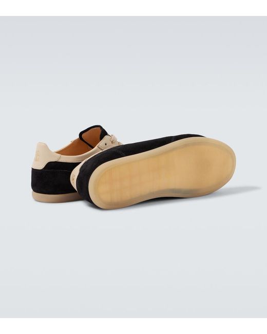 Brunello Cucinelli Black Suede Sneakers for men