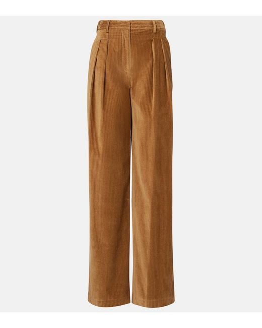 Altuzarra Brown Pip Cotton Corduroy Wide-Leg Pants