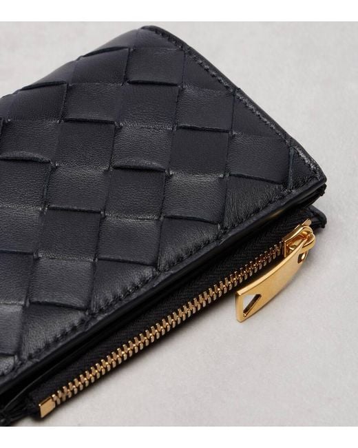 Cartera De Piel Intrecciato Bottega Veneta de color Black