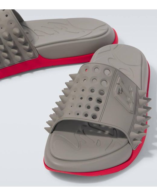 Christian Louboutin Pantoletten Take It Easy in Gray für Herren