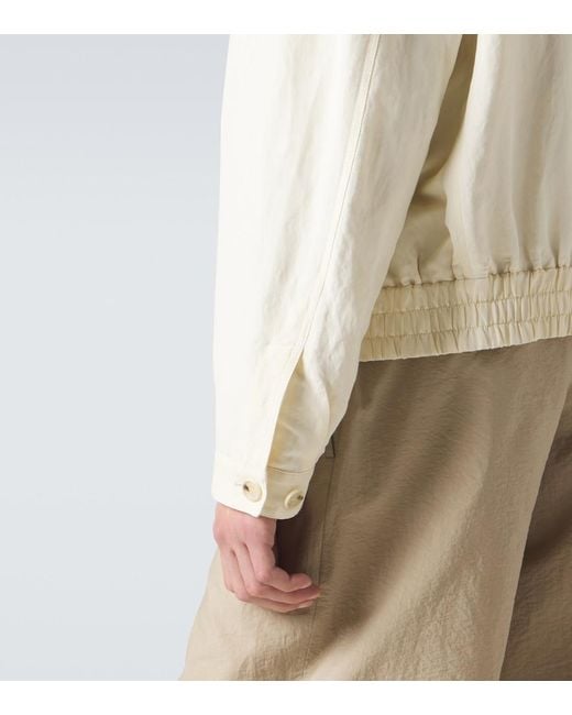 Giorgio Armani White Archivio Blouson Jacket for men