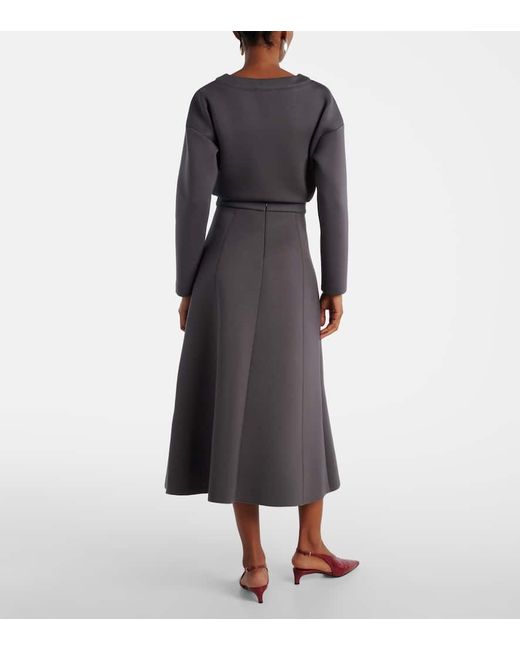 Max Mara Gray Midirock Brunate
