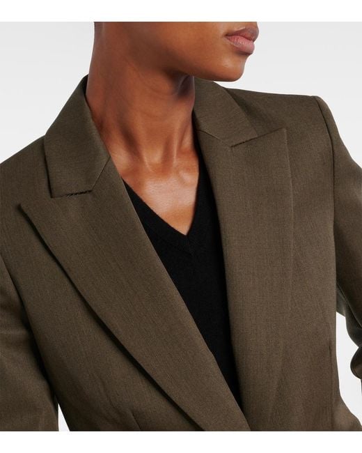 Altuzarra Green Beatty Virgin Wool Blazer