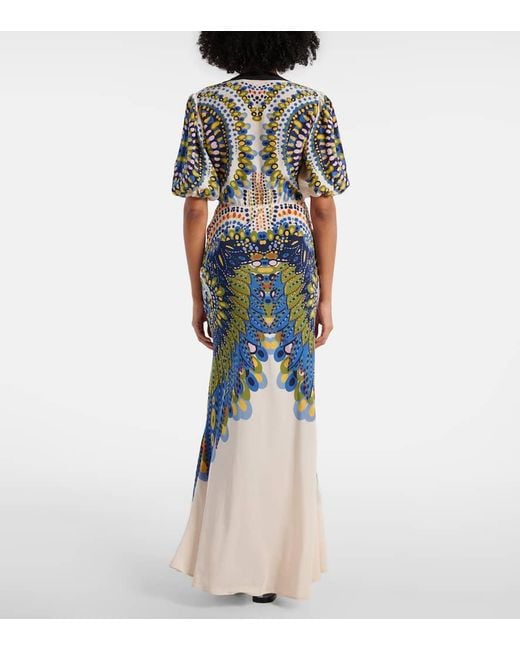 LaDoubleJ Green Marlene Silk Maxi Dress