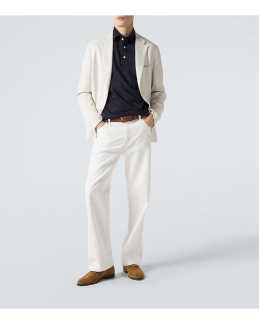 Polo De Algodon Kiton de hombre de color Blue