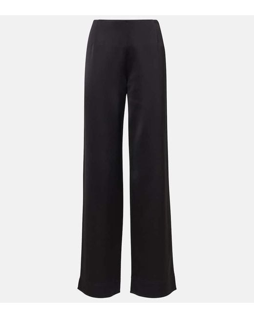 Pantaloni A Gamba Larga di Totême  in Black