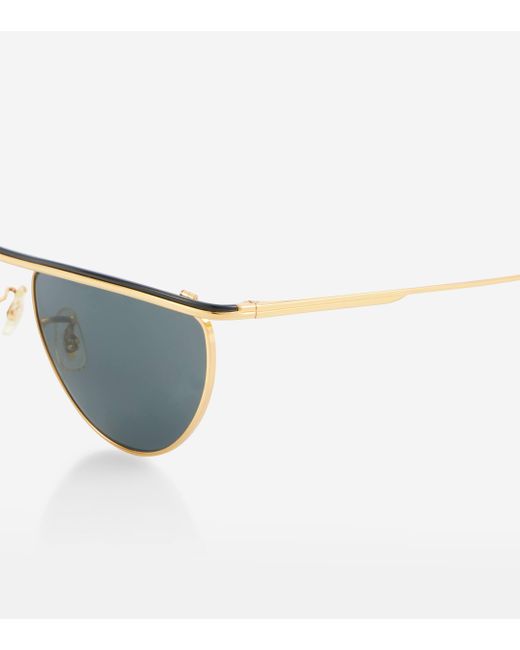 Khaite Blue X Oliver Peoples 1984C Flat-Top Sunglasses