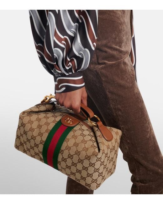 Borsa Vanity Gg Canvas Medium di Gucci in Brown