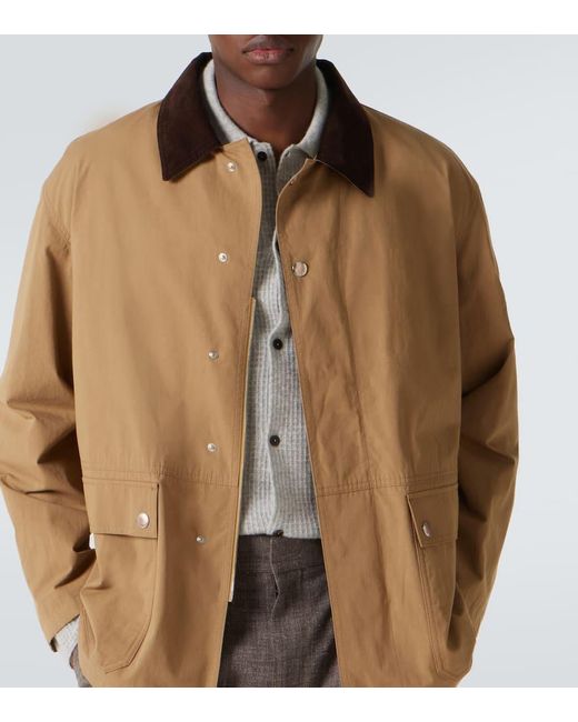 The Row Brown Frank Cotton Jacket for men