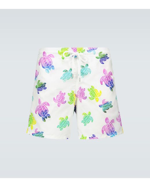 Vilebrequin Multicolor Moorea Rainbow Turtle-print Swim Shorts for men