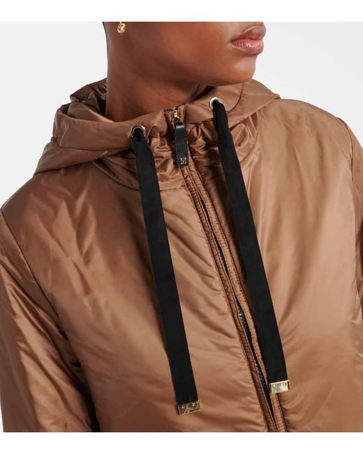Max Mara Brown Wattierte Jacke The Cube Greenh