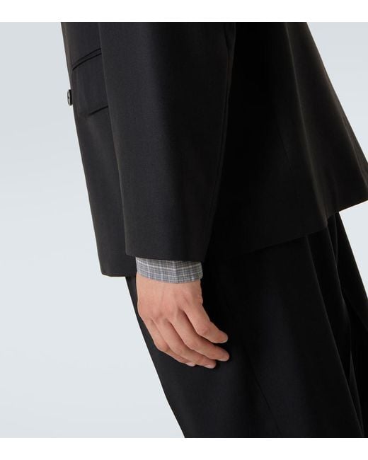 Our Legacy Black Unconstructed Wool Blazer for men