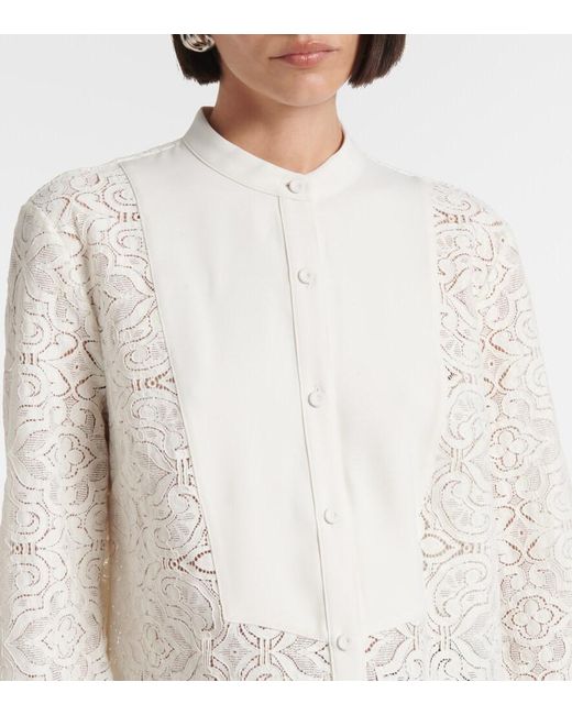 Veronica Beard White Naya Top