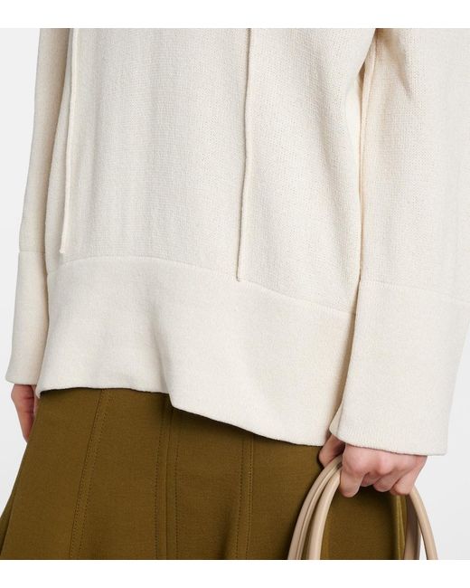Altuzarra White Spike Silk-Blend Sweater