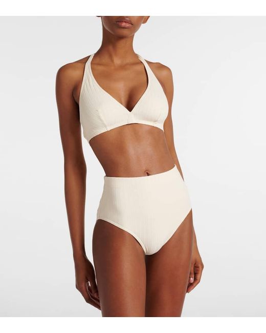Slip Bikini Costa A Vita Alta di Eres in Natural