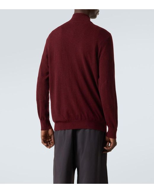 arch4 Red Mr Fenchurch Cashmere Half-Zip Sweater for men