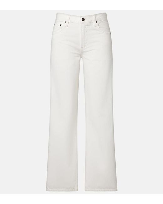 Citizens of Humanity White Lindz Straight Jeans