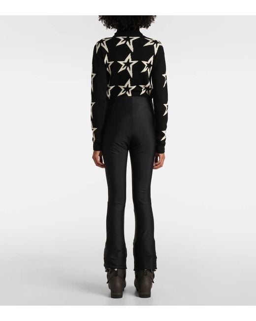 Leggings Flared Altaire A Vita Media di Perfect Moment in Blue