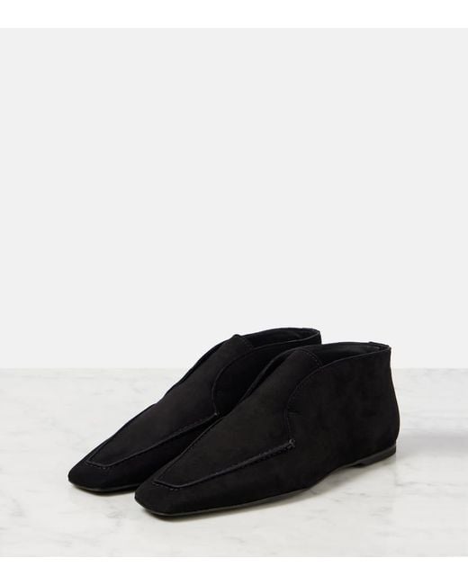 Totême Black Suede Desert Boots