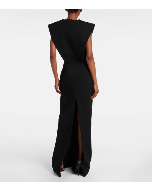 Vestido De Fiesta En Mezcla De Lana Givenchy de color Black
