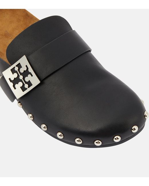 Tory Burch Black Mellow Studded Mule