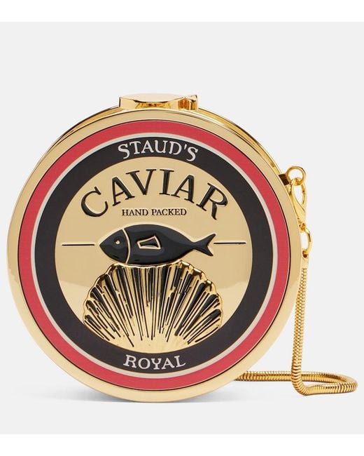 Staud Pink Caviar Mini Crossbody Bag