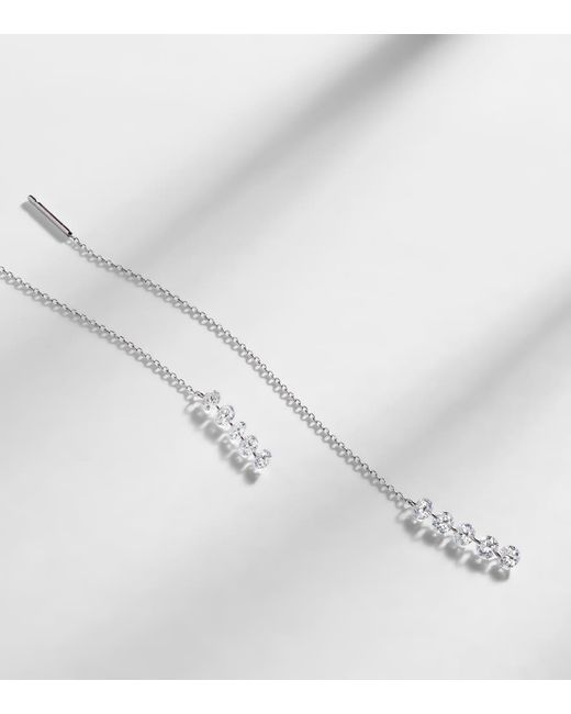 Pendientes Danae De Oro Blanco De 18 Ct Con Diamantes PERSÉE de color White