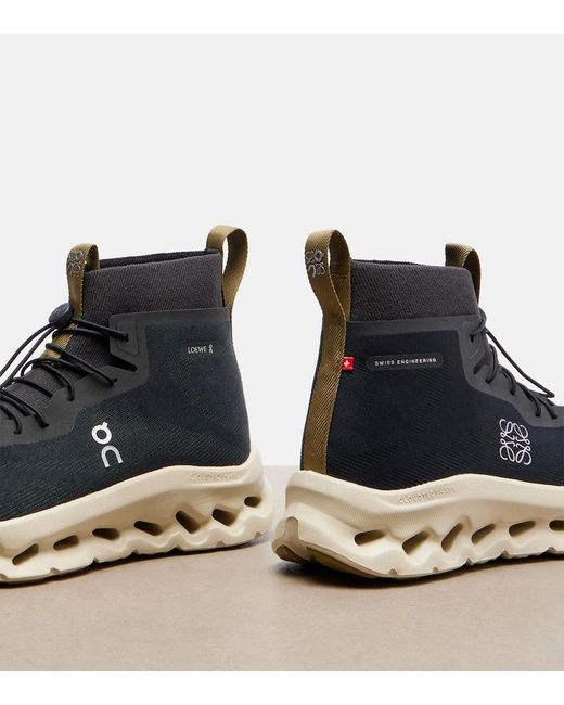 Loewe Blue X On Cloudtilt High-Top Sneakers