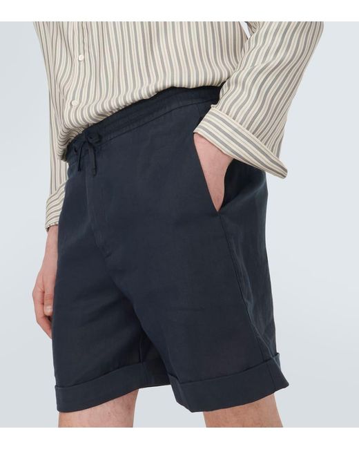 Canali Bermuda-Shorts aus Leinen in Blue für Herren