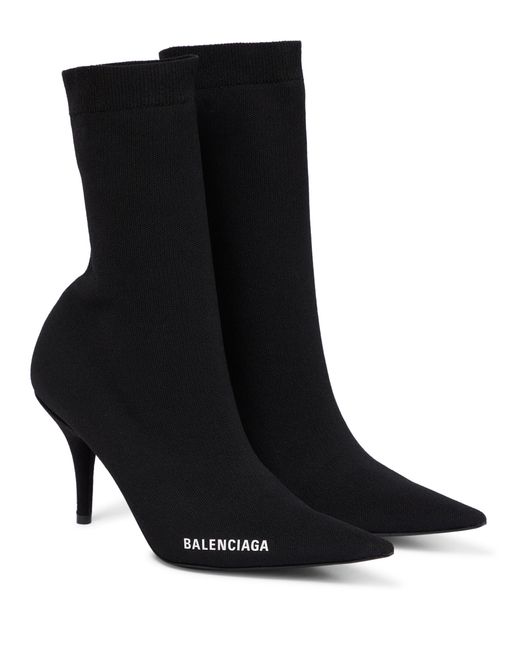 Balenciaga Rubber Knife Sock Boots in Black/White (Black) | Lyst