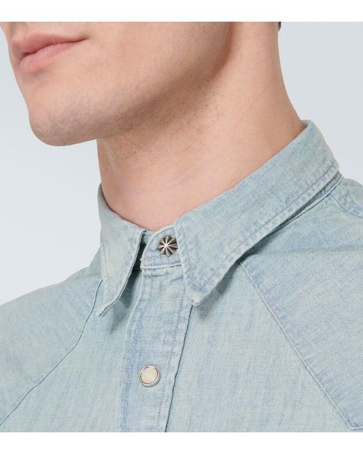 RRL Blue Buffalo West Denim Shirt for men