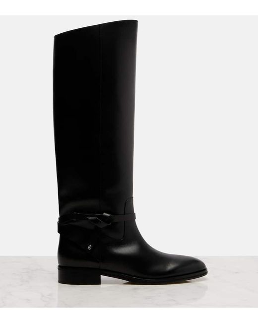 Jimmy Choo Black Stiefel Lawton Aus Leder