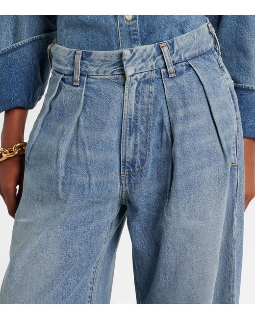 Citizens of Humanity Blue Petra High-Rise Wide-Leg Jeans