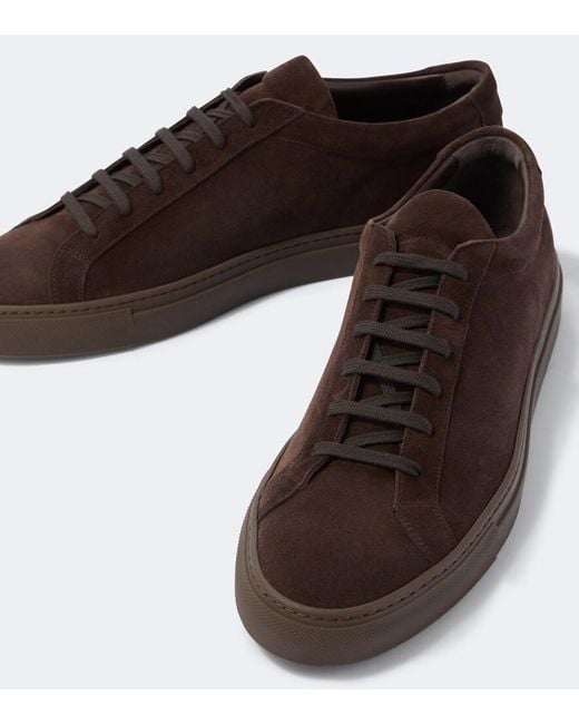 Common Projects Brown Achilles Suede Sneakers for men