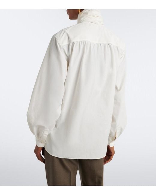 Blusa Con Sciarpa di Ralph Lauren in White