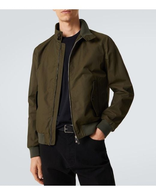 Slowear Green Cotton-Blend Blouson Jacket for men