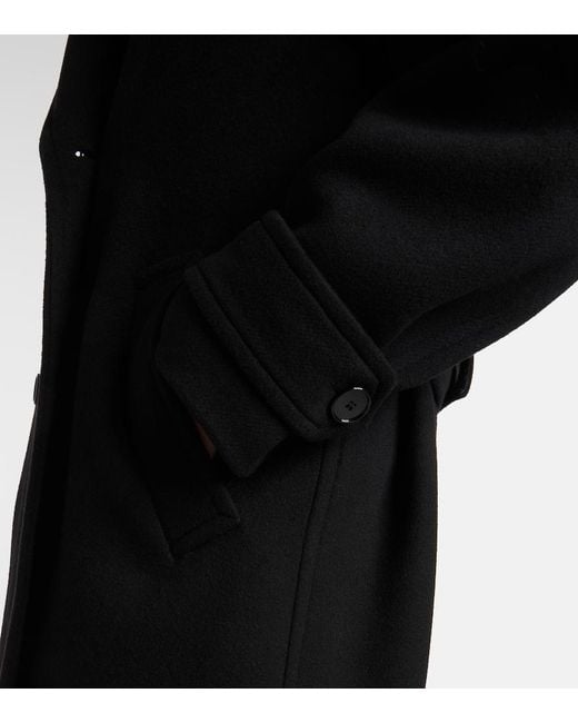 Isabel Marant Black Winry Wool And Cashmere Coat